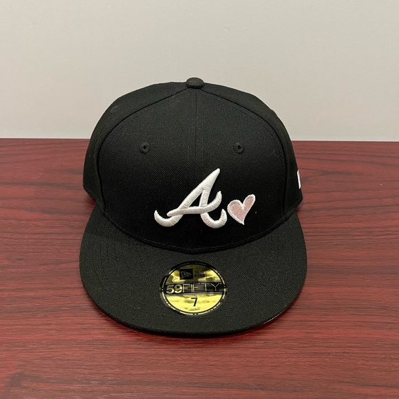 New Era Accessories New Era 59fifty Fitted Hat Atlanta Braves Black